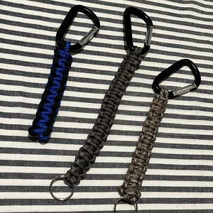 Large Paracord Keychain with Carabiner